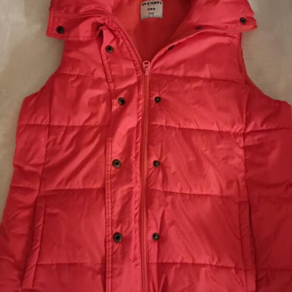 Old Navy - Girls/Junior Puffy Vest Color Orange hue  - Kids' Size - M - Picture 1 of 3